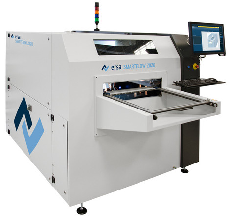 2014: Ersa SMARTFLOW 2020 selective soldering system with less than 2.5 m2 floor space