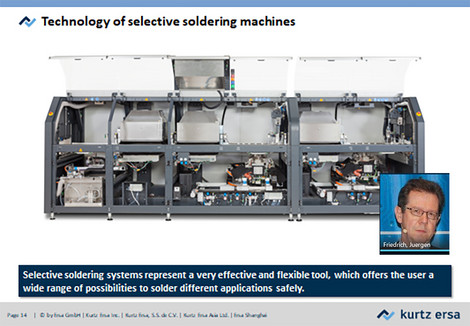 Versatile: Selective soldering systems from Ersa, presented by Jürgen Friedrich, Head of Process Technology