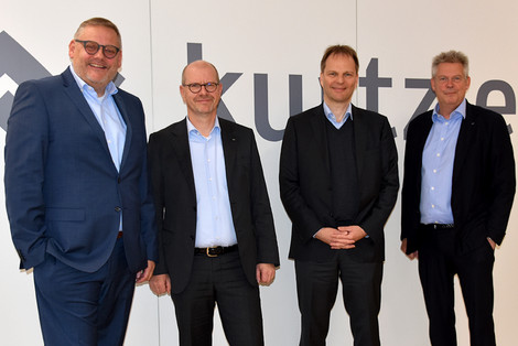 New structure – the Kurtz Ersa Management Board (from right): Rainer Kurtz (still CEO), Michael Fischer, Ersa Managing Director, Ralph Knecht, former Ersa Managing Director and future Kurtz Ersa CEO, and CFO Thomas Mühleck